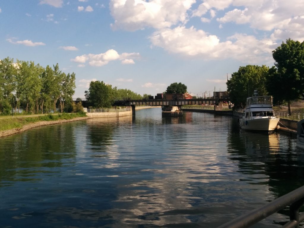 At the lock wall