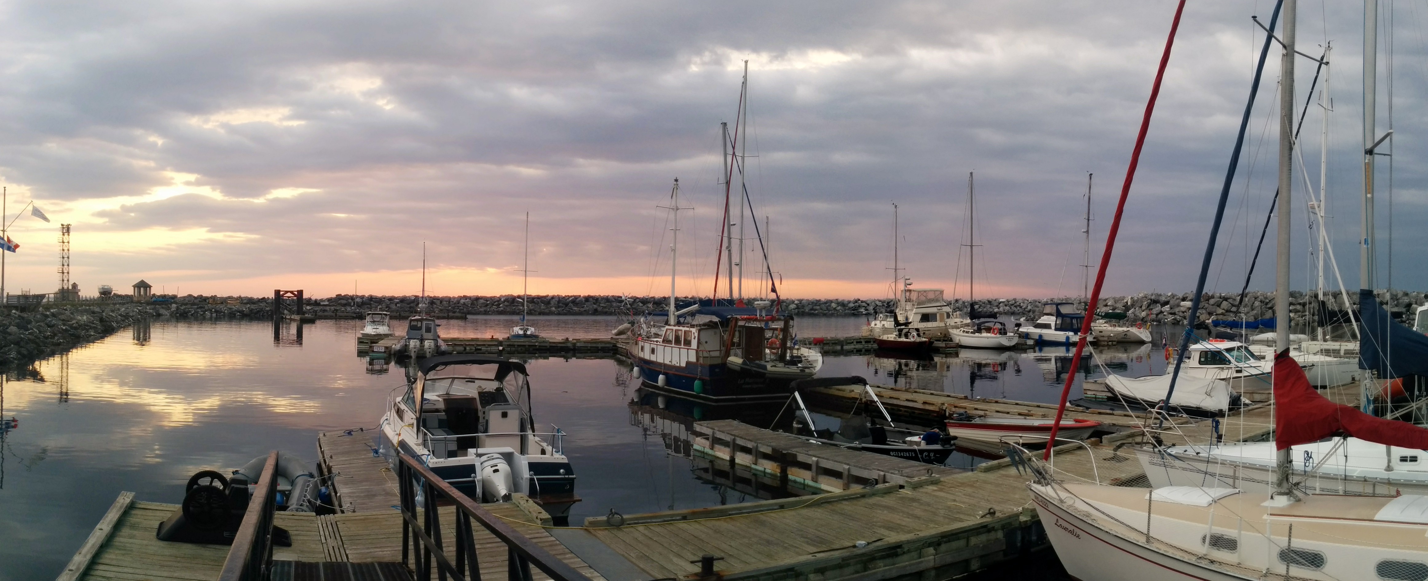 Sunset at Sainte-Anne-des-Monts Marina