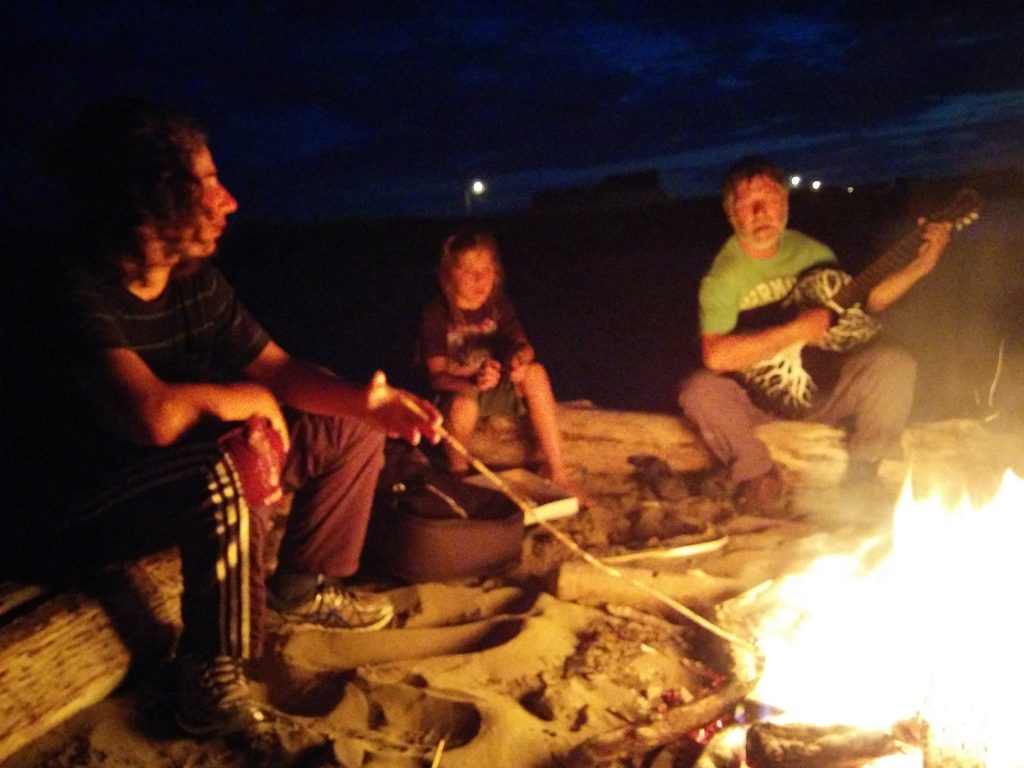 Campfire on the Beach