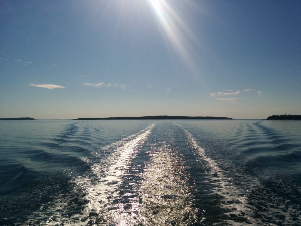 Entering Liscomb Harbor