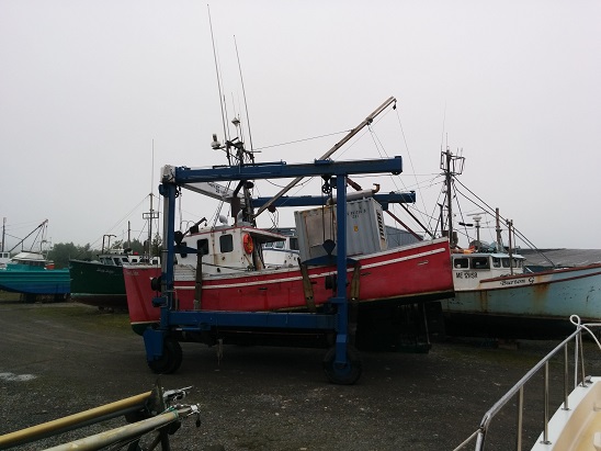 TravelLift Launching the First Boat