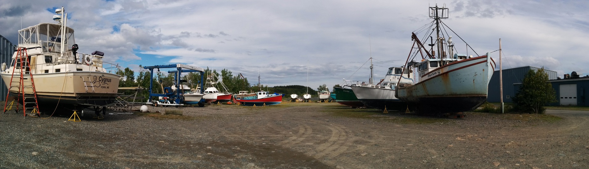 Boatyard at Moose Island Marine